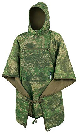 Helikon-Tex Swagman Roll Militär-Poncho, Mehrzweck-Regen- und Notfallponcho, Überlebensausrüstung, Woobie-Decke und Jacke