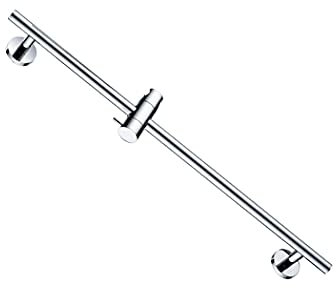 LIOPJH Barre de douche pour pommeau de douche - Colonne de douche réglable - Fixation murale avec support de fixation - Barre coulissante