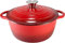 OLLA CACEROLA HIERRO FUNDIDO CON TAPA COCOTTE ROJO, ESMALTE INTERIOR (24 CMS)