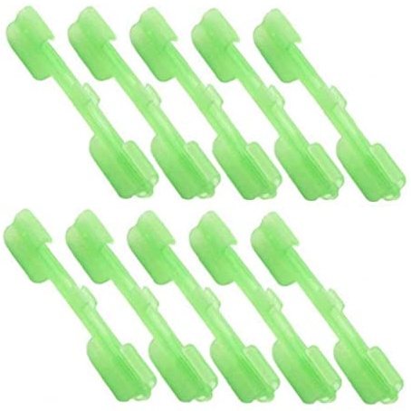 10 Stücke Abs Night Fishing Float Spitze Licht Halter Leuchtetechnik Angelgerät Zubehör Lure Lichtstock Clip Kartenhalter