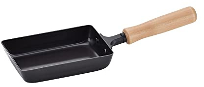 IPPINKA Japanese Iron Tamagoyaki Pan, Egg Omelette Pan Skillet, Made in Tsubame, Japan, 3.7 x 5.9 inch