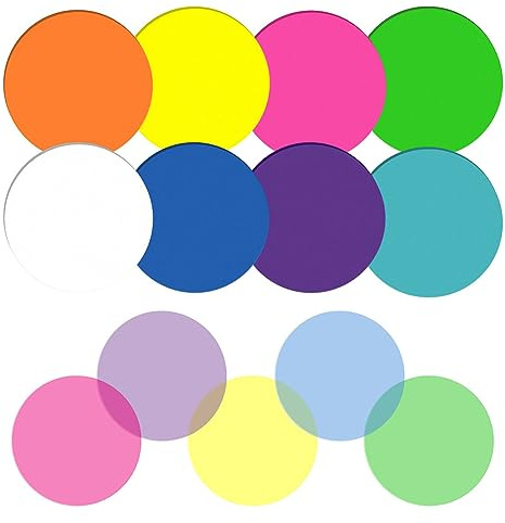 FSSTUD 160 Stück Transparente Runde Haftnotizen Selbstklebende Beschreibbare Tabs Wasserdicht Memo Pad Lesezeichen Seite Flaggen Aufkleber Buch Anmerkung Liefert Fluoreszierende Farbe