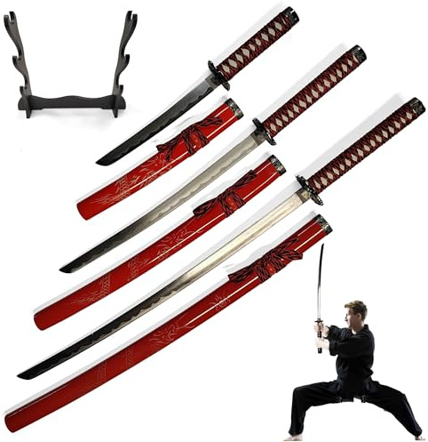 Demon Slayer - Kamado Tanjirou's Schwert, Katana – Kamado Tanjiro Katana Nichirin Sword, Animeschwert für Tanjiro Kostüm