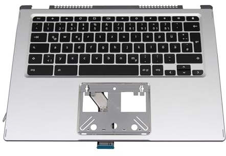acer 6B.HX7N7.007 Original Tastatur inkl. Topcase DE (deutsch) schwarz/Silber für Chromebook Spin 514 (CP514-1H)