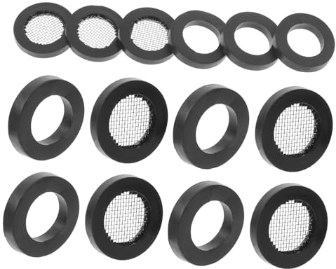 Hoement Black Filter Gasket for Hose Washers Rubber Seals for Washing Machine Hose Filter and Home Use