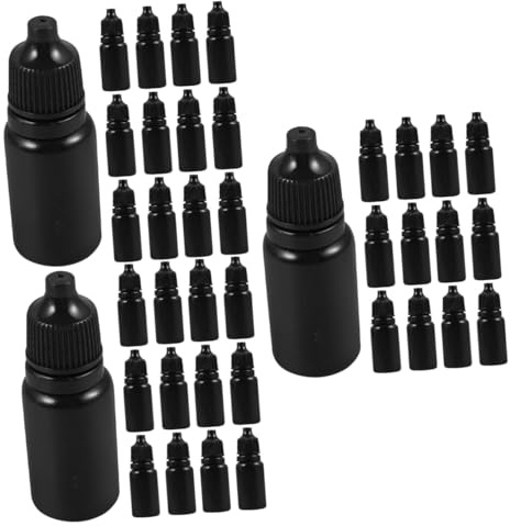 minkissy 72 Pz Flacone Di Collirio Contenitore Contagocce Bottiglia Vuota Bottiglie Oculari Vuote Contenitore Di Olio Essenziale Flacone Contagocce Liquido Flacone Applicatore Pe Plastica