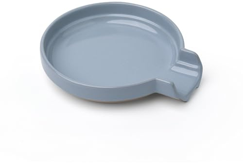Giroflier Oscar Ceramic Spoon Rest Minimalist Drip-Free – Heat-Resistant Utensil Holder for Stove, Countertop, or Coffee Bar – Glazed Stoneware Kitchen Spoon Tray – Dishwasher Safe