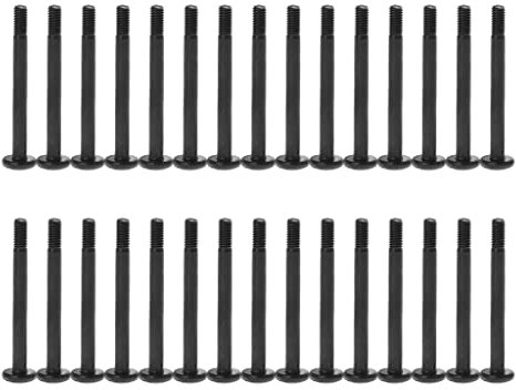 Ldabrye 30 Pcs Radiator Screw PC For Case Cooling Cooler Computer Cooling Flat For Head Tapping Screw Set For Case Fan Screws
