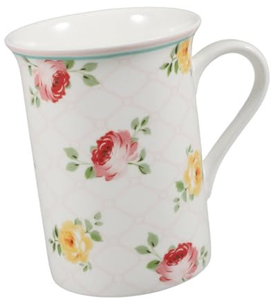PRETYZOOM Porzellan Kaffeebecher Mit Blumenmotiv Große Teetassen Für Zuhause Und Büro Keramiktassen Für Tee Und Kaffee Saftbecher Und Wasserbecher Aus Porzellan