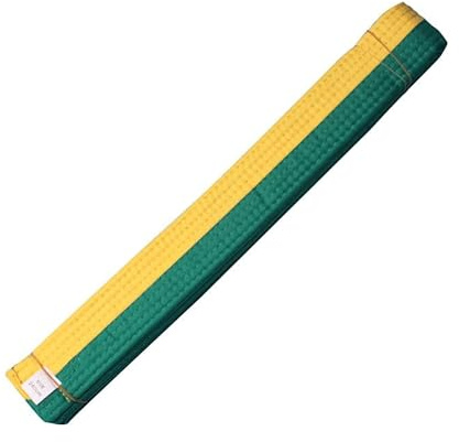 Volere è potere Taekwondo Judo Jiu Jitsu Gi Cinturón Artes Marciales Cinturones Aikido Gi Bjj Cinturones Jiu Jitsu Gi Cinturón, Amarillo, verde, 1.8 m