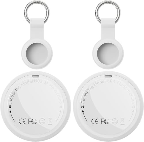tag tracker e Tracker Bluetooth compatibili con Apple Find My (solo iOS) per localizzare chiavi, valigie, zaini e animali. Confezione da 2, batterie sostituibili, beep forte e tracciamento mondiale.