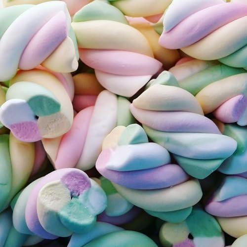 Marshmallow Treccia Multicolor 4 Colori Senza Glutine (10 KG) Compleanni Battesimi Nascite Eventi