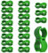OUDQFCJ 20 pezzi Raccordi Connettori Clips, Snodabile 360°, Per Bastone Supporto Piante (Ø 16 mm)