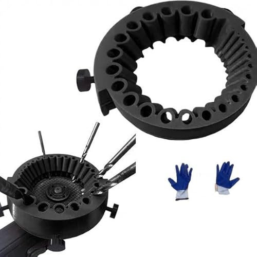 Bohrerschleifgerät, Alt Bohrers Bohrer Schleifgerät, 2025 New Bohrerschärfgerät, 2 bis 13 mm Drill Bits zum Schleifen 125 mm Schleifaufsatz für Winkelschleifer Mit Handschuhe (Schwarz)