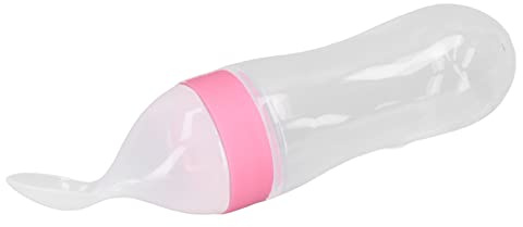 Cuchara de Botella Spoon Spoonfeeding Spoon Conveniente Material de Gel Práctico Tipo de Extrusión Portable Tipo de Extrusión Pequeño Botella de Offe y su Diseño Diseñado (WHITE) (BLUE) (GREEN)