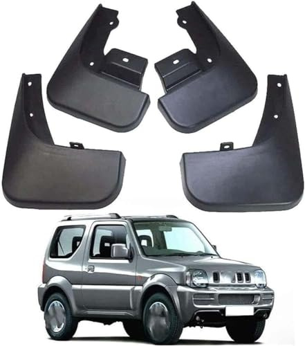 SsMmtin Auto Parafanghi Paraschizzi Paraspruzzi per Suzuki Jimny 2005-2010, Paraspruzzi Parafanghi in Gomma Protettivi Schizzi Pneumatici Passaruota