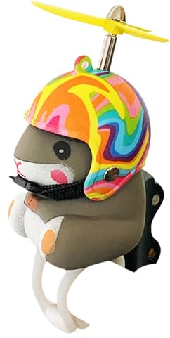 Hamster Scooter Bell – Cartoon Bike Horn, schönes Fahrradzubehör | Dekoration des Lenkers mit, beleuchten Sie EIN lustiges Fahrrad mit einem niedlichen Design für die