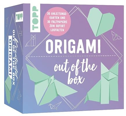 Kreativität out of the Box: Origami: Anleitungsheft, 30 Anleitungskarten, 30 bunte Faltpapiere