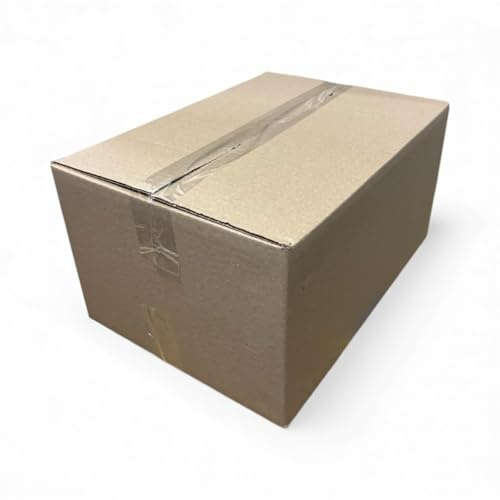 Lote de 10 cajas de cartón para envíos, mudanzas y almacenaje 31×23×12 cm | Onda simple | Fabricadas en España