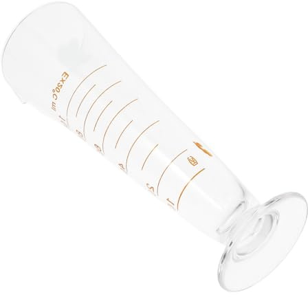 FRCOLOR Vaso de Precipitados de Vidrio 100 Ml Escala, Taza Medidora Química Resistente a Altas Temperaturas para Laboratorio y Medición Precisa de Líquidos