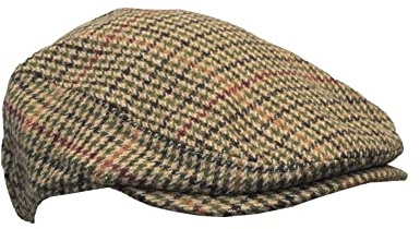 Walker & Hawkes - Unisex Schiebermütze aus Wolle - Flache Schirmmütze im Country-Stil