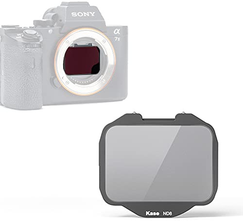 Kase Clip-in ND8 ND Filter 3 Stop for Sony Full-Frame Mirrorless Camera | Built-in Sensor Neutral Density Filter for Sony A7 A7R A7S II III IV V A7C A7CR, Shockproof Tempered Optical Glass