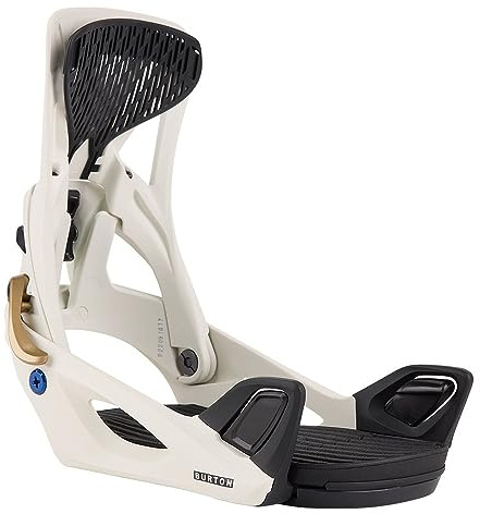 Burton Escapade Re:Flex Step On - Fijaciones de snowboard para mujer (grande (9-11), blanco/dorado