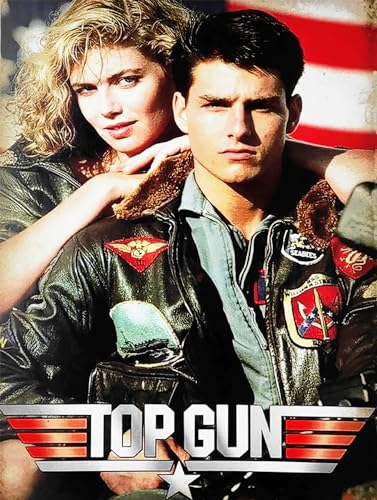 KUSTOM ART Póster decorativo de pared, serie de carteles de película celebridades, Top Gun con Tom Cruise, impresión artística sobre papel de patinata, 40 x 30 cm, sin marco