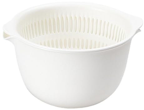 Double Layer Vegetable Washbasin Plastic Strainer Vegetable Basket for Kitchen Living Room Draining Washing Fruits Pasta Vegetables