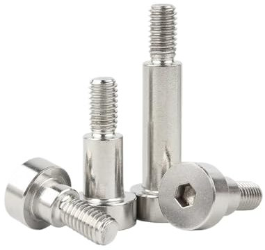 GWPOZGN Sechskant-Innensechskantschrauben mit Rollenlager-Schulterschraube aus Edelstahl 304, M2, M2,5, M3, M4, M5, M6, M8, M10, M12, 5 Stück(45mm,5PCS_D5X M4)