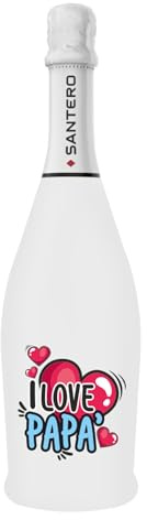 BRANDGIFT.IT Bottiglia Personalizzata Festa Del Papà Santero 958 Spumante Extra Dry Perlage Persistente Aromaticità Floreale Bottiglie Personalizzate Idee Regalo Papà Per Brindisi Originali