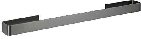 WENKO Badetuchstange Montella, Befestigung mit Strip-it Spezial-Klebepad, 61 x 4 x 6 cm, Anthrazit