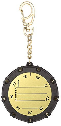 Alomejor Score Counter 18 Löcher Tally Counter Hand Clicker Digit Zähler Zahlen Clicker Mit Clip Schlüsselbund für Zubehör