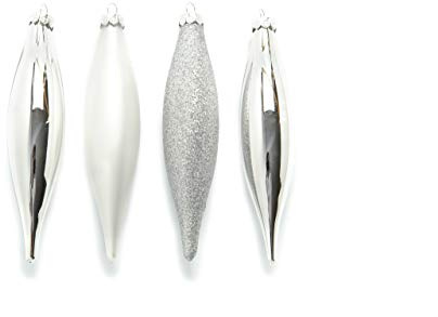 Ornamente Glas-Oliven, 4 Sortiert