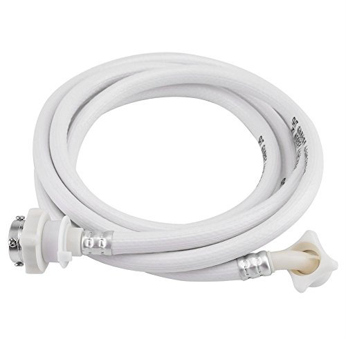 Washing Machine Water Inlet Hose, White Extra Long Washing Machine Hose, Pipe Washer Pipe Tube Connector White Color Long Length(3M)