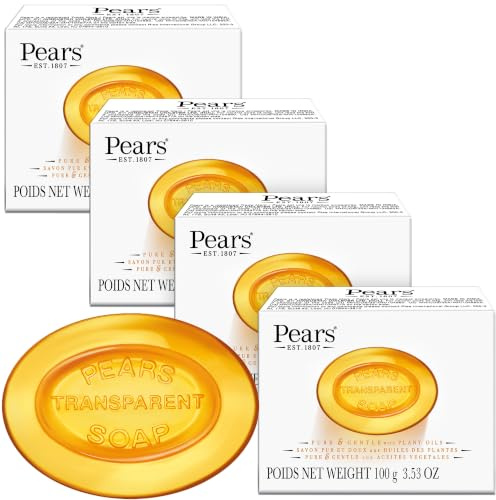 Pears Sapone trasparente, 4 x 100 g