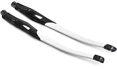 SOODASE White Gummi Ersatz durchsichtige schwarze Rahmenbeine Für Oakley Crosslink Sweep/Switch Brillengestell