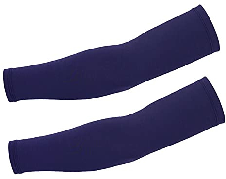 DETUCK Arm Sleeves UPF50+, Radsport-Armlinge Sonnenschutz Ärmel, Kühlung, Eis Seide, Schweißabsorbierend,Schnell trocknend, Atmungsaktiv, Hohe Elastizität, Anti-UV Ärmel (ein Paar) (Navy Blau, XXL)