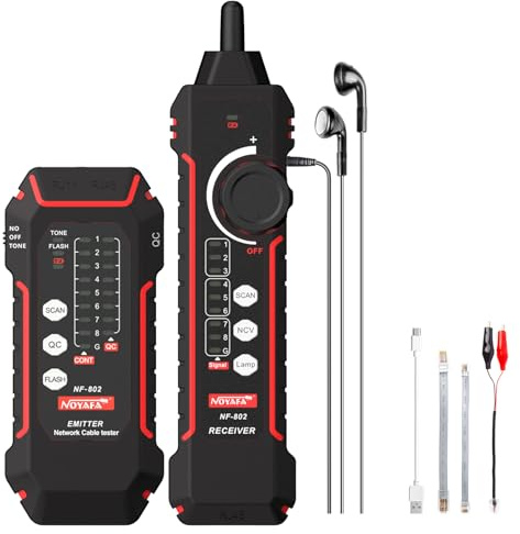 NOYAFA NF-802 Erweiterte Kabel Tester mit PoE Multifunktions Draht Tracker Netzwerkkabel Tester für LAN CAT5 CAT6 Tracker