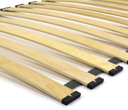 FURNIFY Rolllattenrost Lattenrost Birken Bettrost Holzlatten Federleisten (60 x 120 cm)