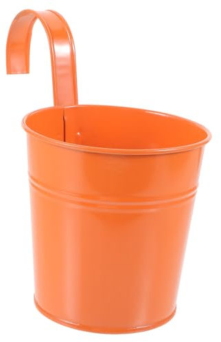 BESPORTBLE 1Stk Zaunpflanzgefäße für Pflanzen im Freien Outdoor-Haken zum Aufhängen Zimmerpflanzentöpfe Töpfe für Pflanzen hängender Eiseneimer Blumenhalter für den Garten Anlage Blumentopf