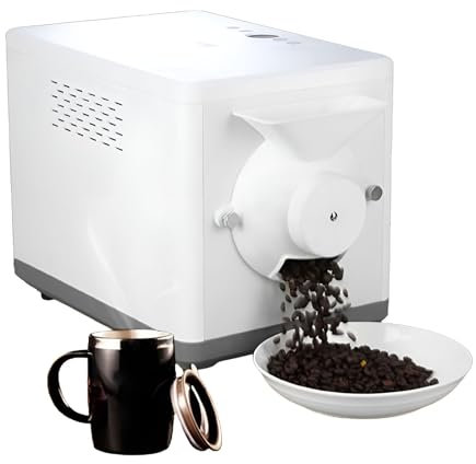 BNZCZY Coffee Bean Roaster,1600W Home Coffee Bean Roasting Machine,360 ° Fully Automatic Rolling Stir Fry,0-250℃ Temperature Adjustable,Nut Peanut Bean Home Coffee Roaster