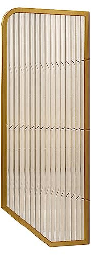 NSTVVEE Urinal-Sichtschutzwand, Trennwand für Herrenurinal aus gehärtetem Glas, Urinal-Sichtschutz für das Home-Office-Restaurant-Hotel (Gold)