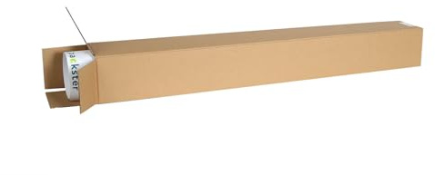 packster 60x Versandhülse Versandbox Posterkarton eckig 870 x 105 x 105 mm A0 Braun