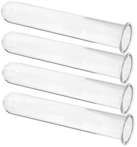 Gatuida 4stücke Glas Pflanzen Testrohre Hydroponik Vermehrungsvase Blumentöpfe Elegant Wandhalterung Transparente Glasröhrchen Für Ableger Und Hydrokultur