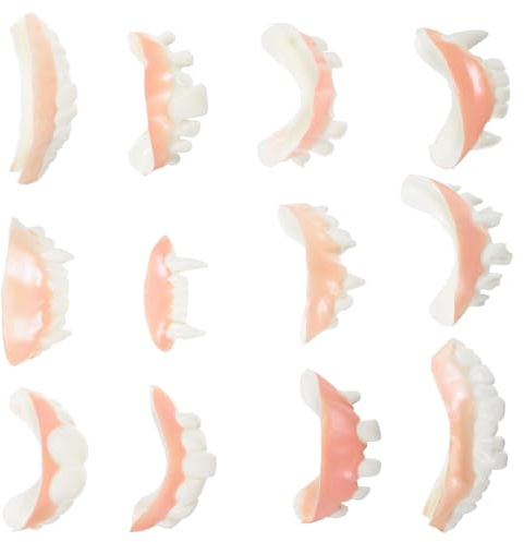 DECHOUS Stück Lustige Prothese Halloween Horror Halloween grusel halloweenkostüme Fake Teeth Kostümzähne Erwachsene Dekoration über Nacht hässliche Halloween-Kostüme Falsche Zähne PVC
