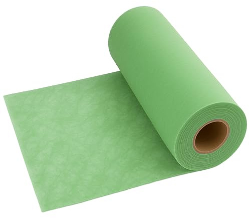 Vlies Tischläufer Grün, Tischband Grün 28 cm x 25 m, Tischläufer Modern, Tischdeko, Partydeko für Geburtstag, Hochzeit, Festliche Dekoration (Pastell Grün)