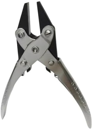 Smooth Flat Nose Parallel Action Pliers with Spring, 140 mm Jewellery Making Crafts Tool