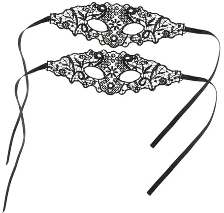 PACKOVE 2 Stück Halbmaske für Damen Masquerade Maske Spitze für Karnevalsfeiern Halloween und Cosplay Dekorative Augenmaske für Besondere Anlässe