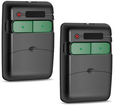 Reemplazo para Mando Garaje CLEMSA 433.92 MHz, 2 Unidades Mando Puerta Garaje Universal, Mandos Puertas Automáticas, Reemplazo Compatible MV-1, MV-12, MV-123, Control Seguro y Preciso